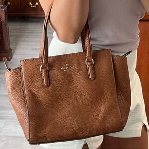 Kate Spade Brown Leather Tote Bag